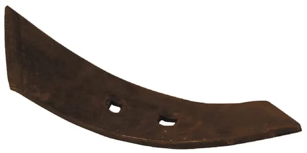 Radlice kultivátoru 305x64x10 mm, otočná left tvrzená, zahnutá, 2 otvory