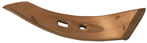 Radlice kultivátoru 305x64x10 mm, otočná right tvrzená, plochá, 2 otvory