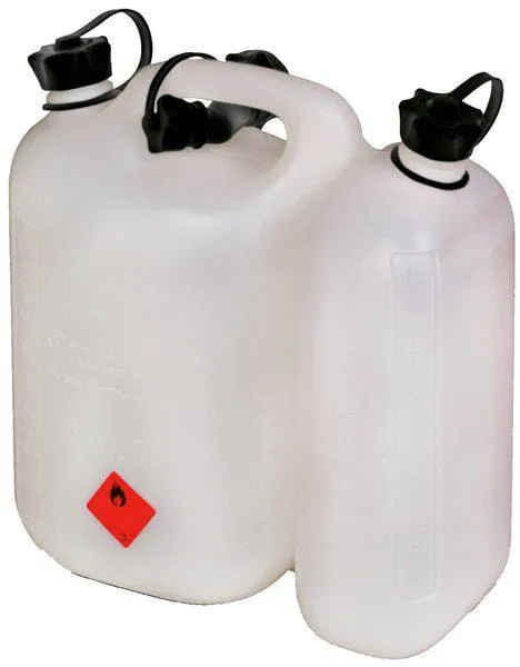 Dvojitý kanystr bílý 5,5/3 l