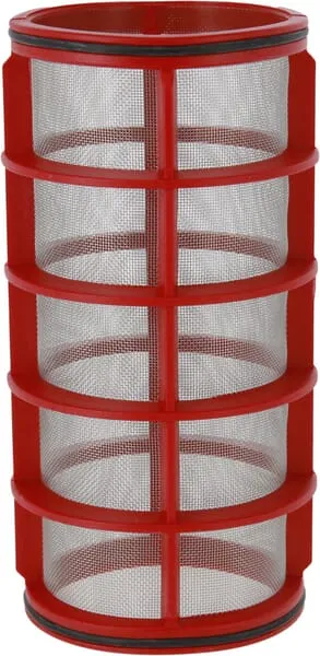 Filtrační vložka, 32 ok, s O-kroužky, červená