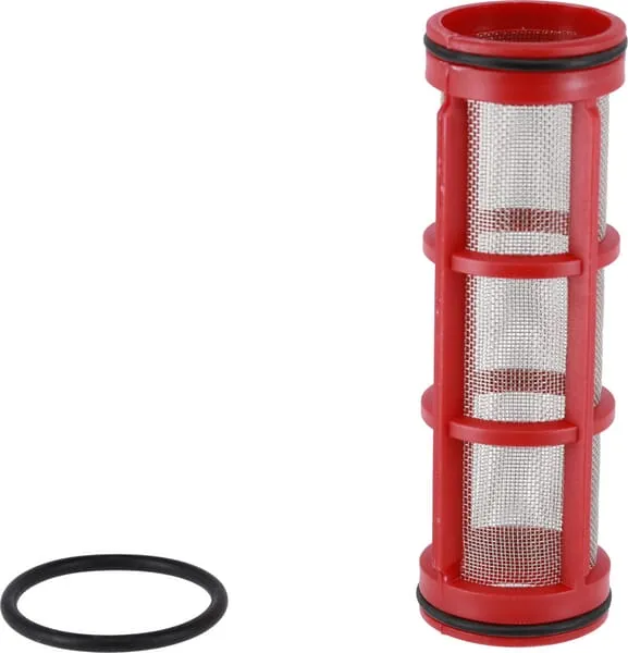 Filtrační vložka, 32 ok, s O-kroužky, červená