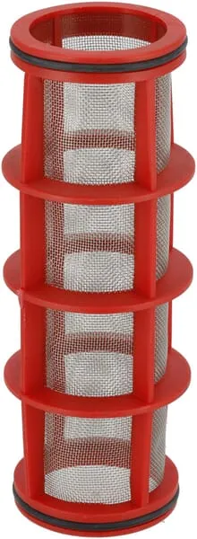 Filtrační vložka, 32 ok, s O-kroužky, červená