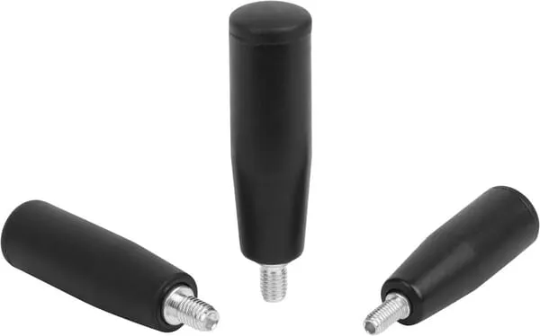 Válcové rukojeti otočné, se šestihrannou objímkou