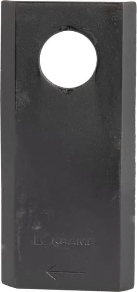 Nůž rotační sekačky rotace vpravo 105 x 48 x 4,3 mm; otvor Ø 20 mm; vhodný pro Kuhn; 25 ks/bal.