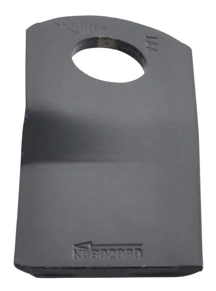 Nůž rotační sekačky rotace vpravo 105 x 47 x 4 mm; otvor Ø 20,5 mm; vhodný pro Kuhn; 25 ks/bal.