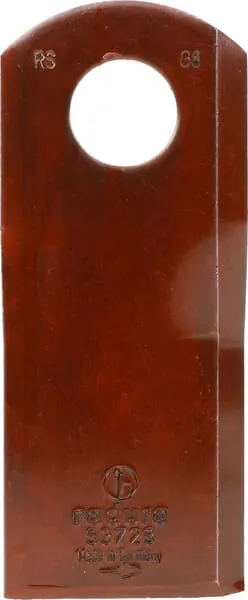 Nůž rotační sekačky rotace vlevo 116 x 48 x 4 mm; otvor Ø 20,5 mm; vhodný pro Kuhn