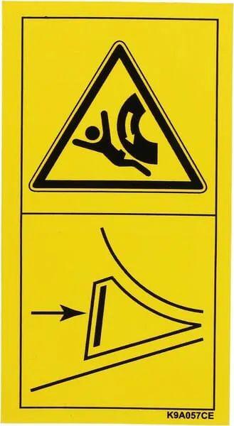 Bezpečnostní štítek – podkládací klín Ce