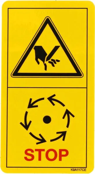 Bezpečnostní štítek – nebezpečí pořezání Ce