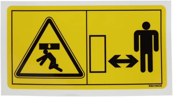 Štítek – Nebezpečí rozdrcení