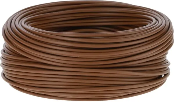 Elektrokabel 1x1,5 mm, hnědý