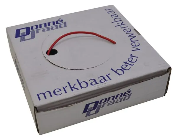 Kabel 1x1,5 mm², dvojitě izolovaný, červený
