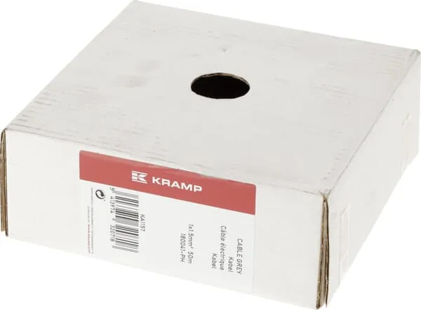 Elektrokabel 1x1,5 mm, šedý