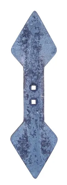 Radlice kultivátoru 440x135x19 mm, otočná, zahnutá, 2 otvory