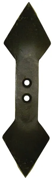 Radlice kultivátoru 440x135x17 mm, otočná, zahnutá, 2 otvory