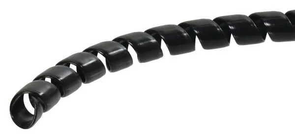 Ochranná plastová spirála černá 9-13 mm