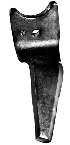 Hrot rotačních bran, pravý, velká vzdálenost otvorů