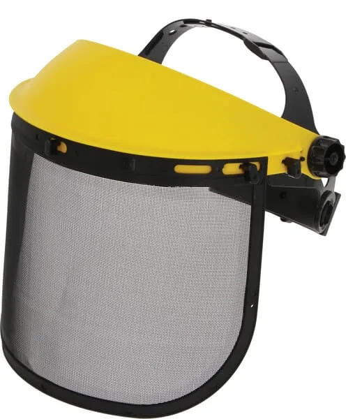 Ochranné hledí, ocelová síťovina