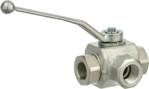 Kulové ventily 3-cestné, závit BSP KH 3 KSR..LA