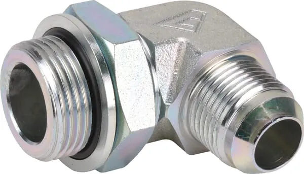 Úhlové šroubení KIB 90° nastavitelné, šroubovací přípojka BSP x vnější závit JIC