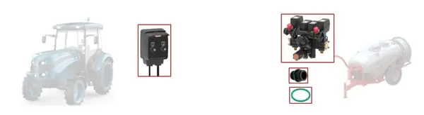 Kit orchard sprayer 2 sections, switch box