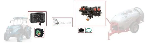 Mist blower with switch box 4 way