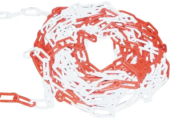 Plastový řetěz červený /bílý