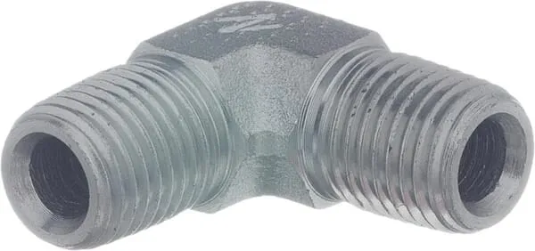 Úhlové vsuvky 90°, vnější NPT x vnější NPT