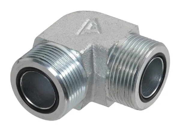 Úhlové závitové vsuvky 90°, vnější ORFS x vnější ORFS