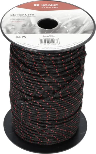 Lanko startéru 4,0 mm x 100 m, černé