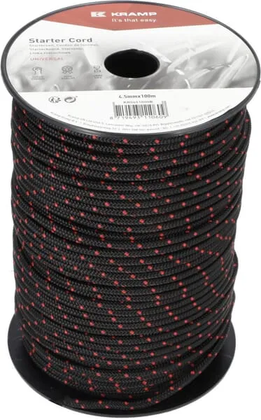 Lanko startéru 4,5 mm x 100 m, černé