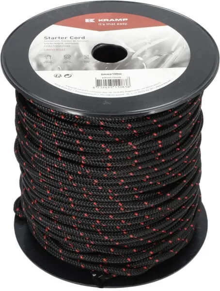 Lanko startéru 6,0 mm x 100 m, černé