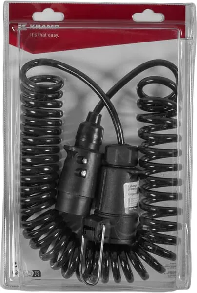 Spirálový prodlužovací kabel 7pólový, 5 m, M/F (1)