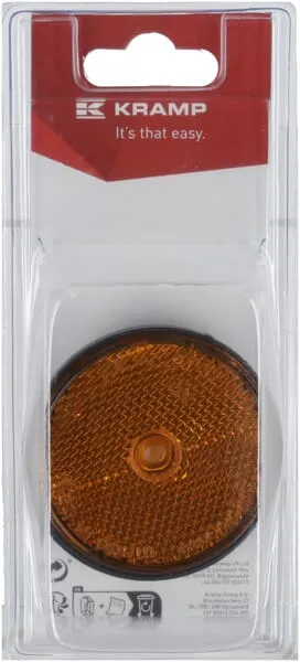 Odrazka kulatá oranžová Ø 60 mm (2)