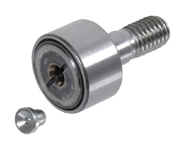 Korunková vodicí kladka s excentrickým čepem a konvexním vnějším pouzdrem