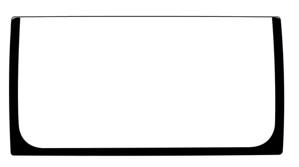 Přední sklo, dolní