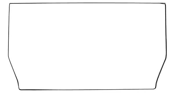 Přední sklo, dolní