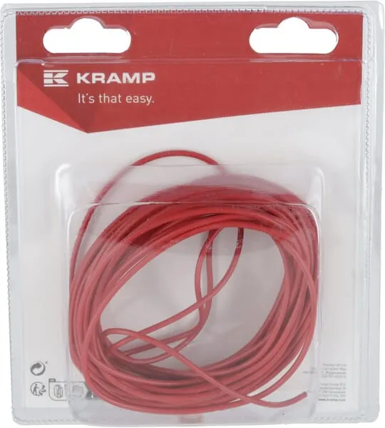 Elektrický kabel, červený, 1 x 0,75 mm², 10 m (1)