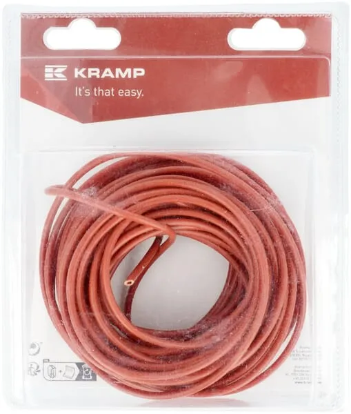 Elektrický kabel, červený, 1 x 1,5 mm², 10 m (1)
