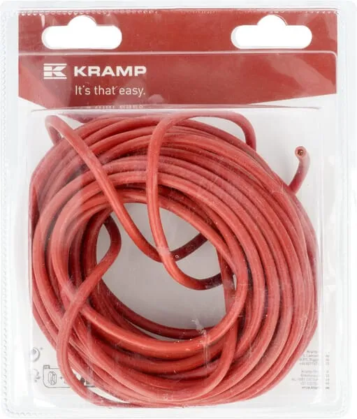 Elektrický kabel, červený, 1 x 4,0 mm², 10 m (1)