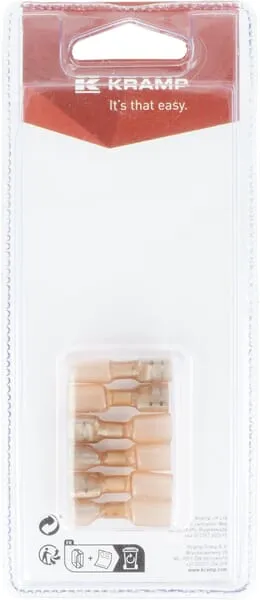 Kabelová koncovka vnitřní, červená, 6,3x0,8 mm - 0,5-1,0 mm² (6)
