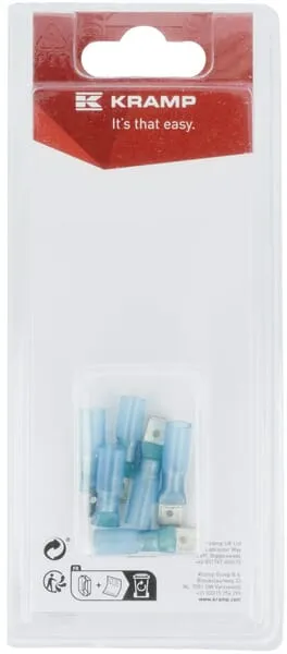 Kabelová koncovka vnější, modrá, 6,3x0,8 mm - 1,5-2,5 mm² (6)