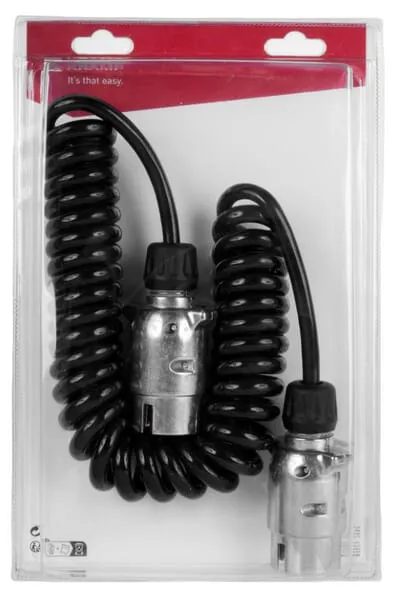 Spirálový kabel 7pólový - 3,5 m, M/M (1)