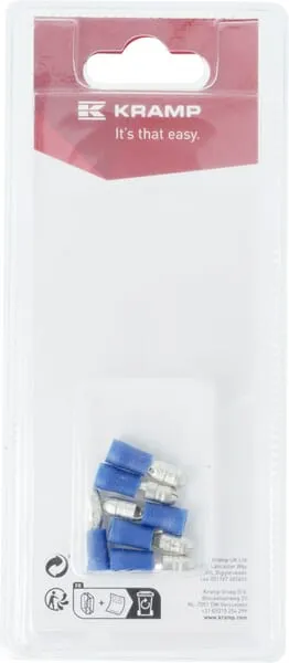 Kabelový konektor vnější, modrý Ø 5mm - 1,5-2,5mm² (6)