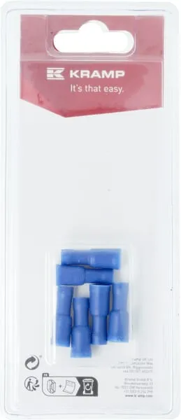 Kabelový konektor vnitřní, modrý Ø 4 mm - 1,5-2,5 mm² (6)