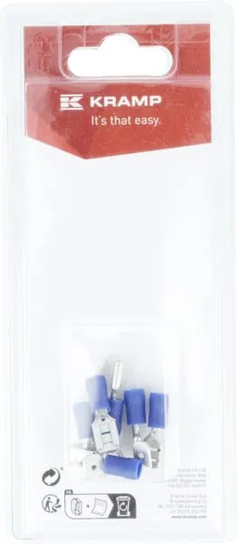 Konektor rozdělovače, modrý, 6,3 mm - 1,5-2,5 mm² (6)
