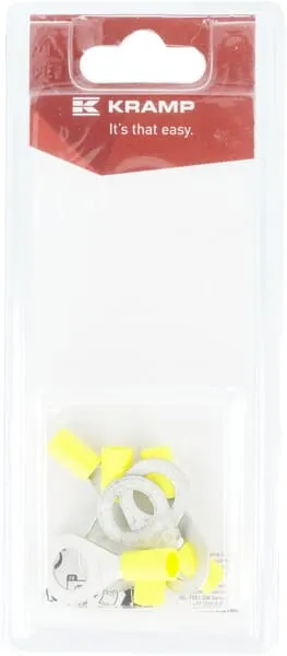 Kabelová koncovka s okem, žlutá Ø 10 mm - 4,0-6,0 mm² (6)