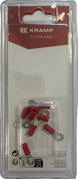 Kabelová koncovka, červená Ø 4 mm - 0,5-1,0 mm² (8)