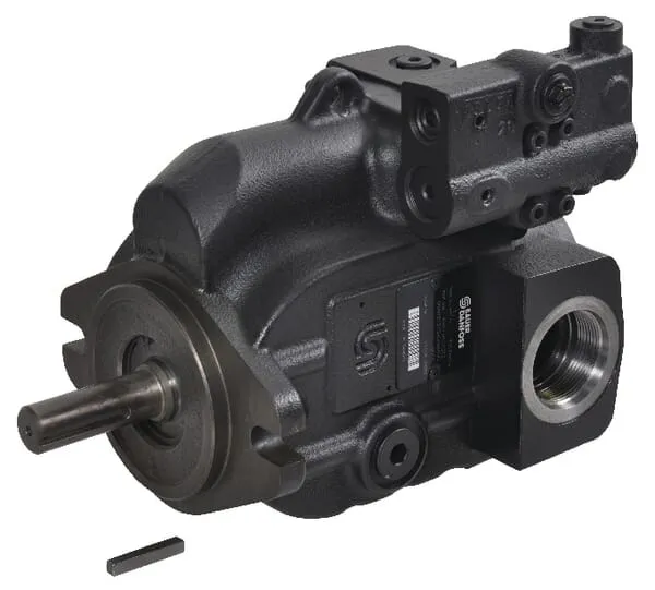 Pístové čerpadlo 38 cc, snímání zátěže