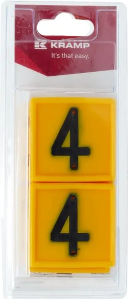 Číselný blok na obojek, č.: 4 (6)