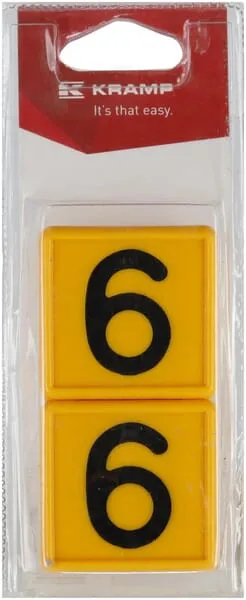 Číselný blok na obojek, č.: 6 (6)